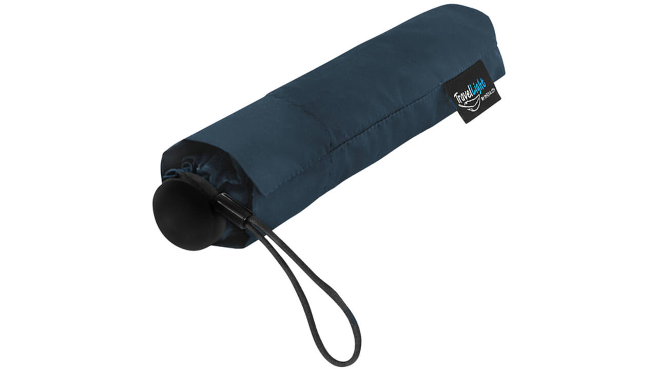 Paraplu Travellight® extreem licht opvouwbaar windproof doorsnede 90 cm donker blauw