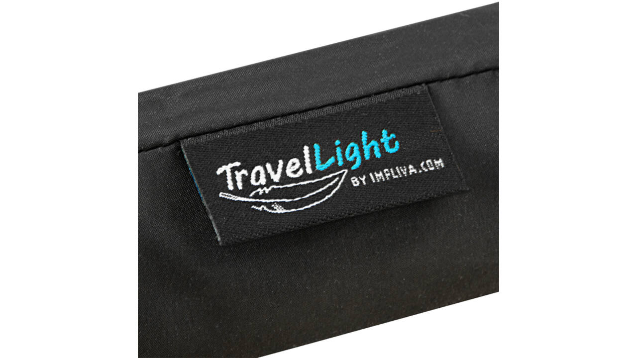 Paraplu Travellight® extreem licht opvouwbaar windproof doorsnede 90 cm donker blauw
