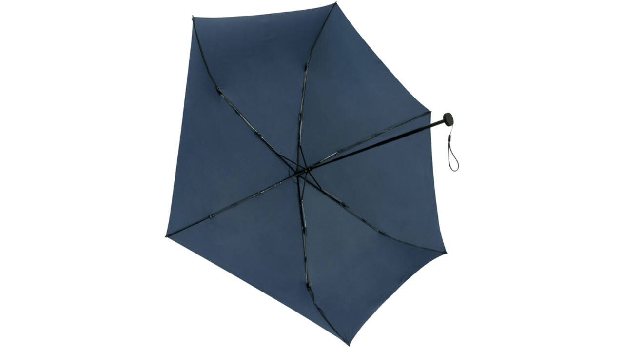 Paraplu Travellight® extreem licht opvouwbaar windproof doorsnede 90 cm donker blauw