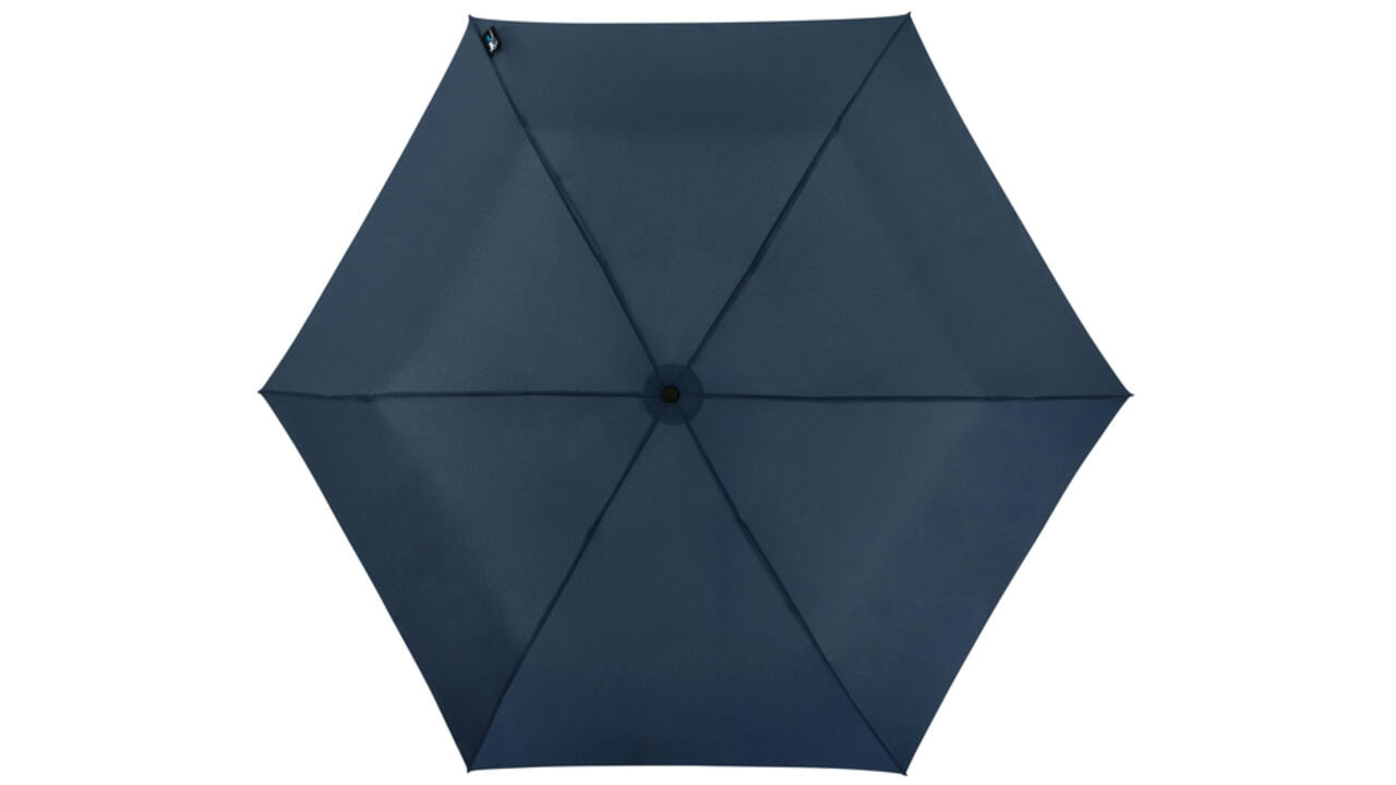 Paraplu Travellight® extreem licht opvouwbaar windproof doorsnede 90 cm donker blauw