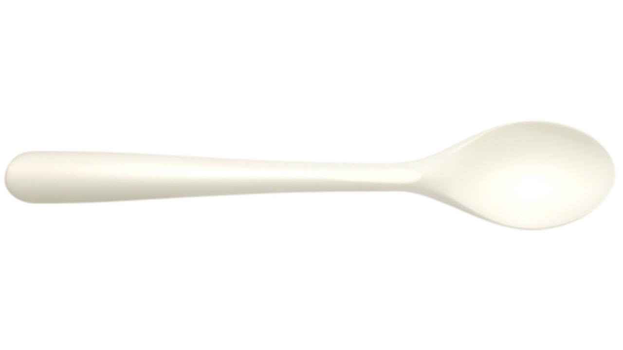 Lepel IEZZY herbruikbaar CPLA 190mm 50 stuks wit