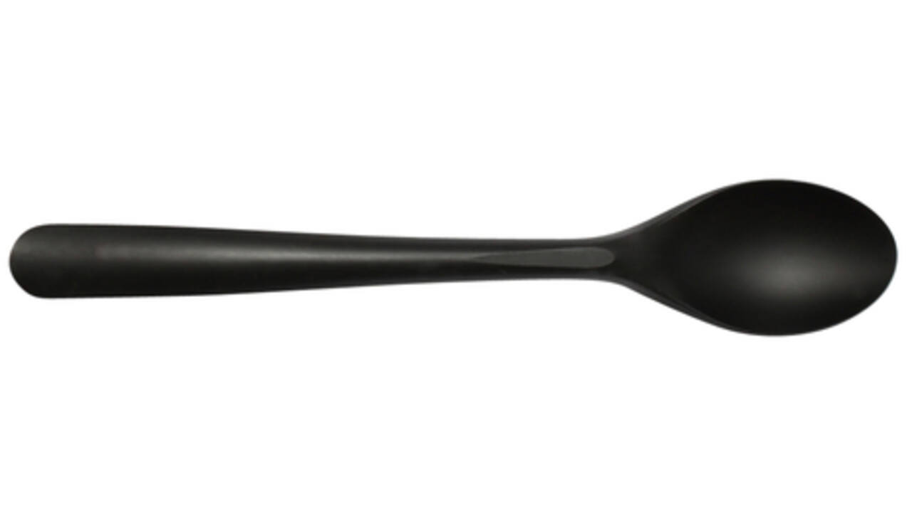Lepel IEZZY herbruikbaar CPLA 190mm 50 stuks zwart