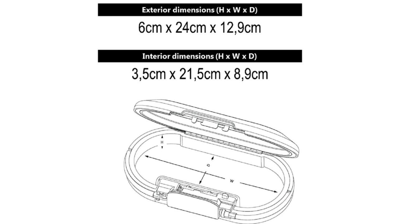 Draagbare kluis MasterLock Safe space met combinatieslot en kabel donkergrijs