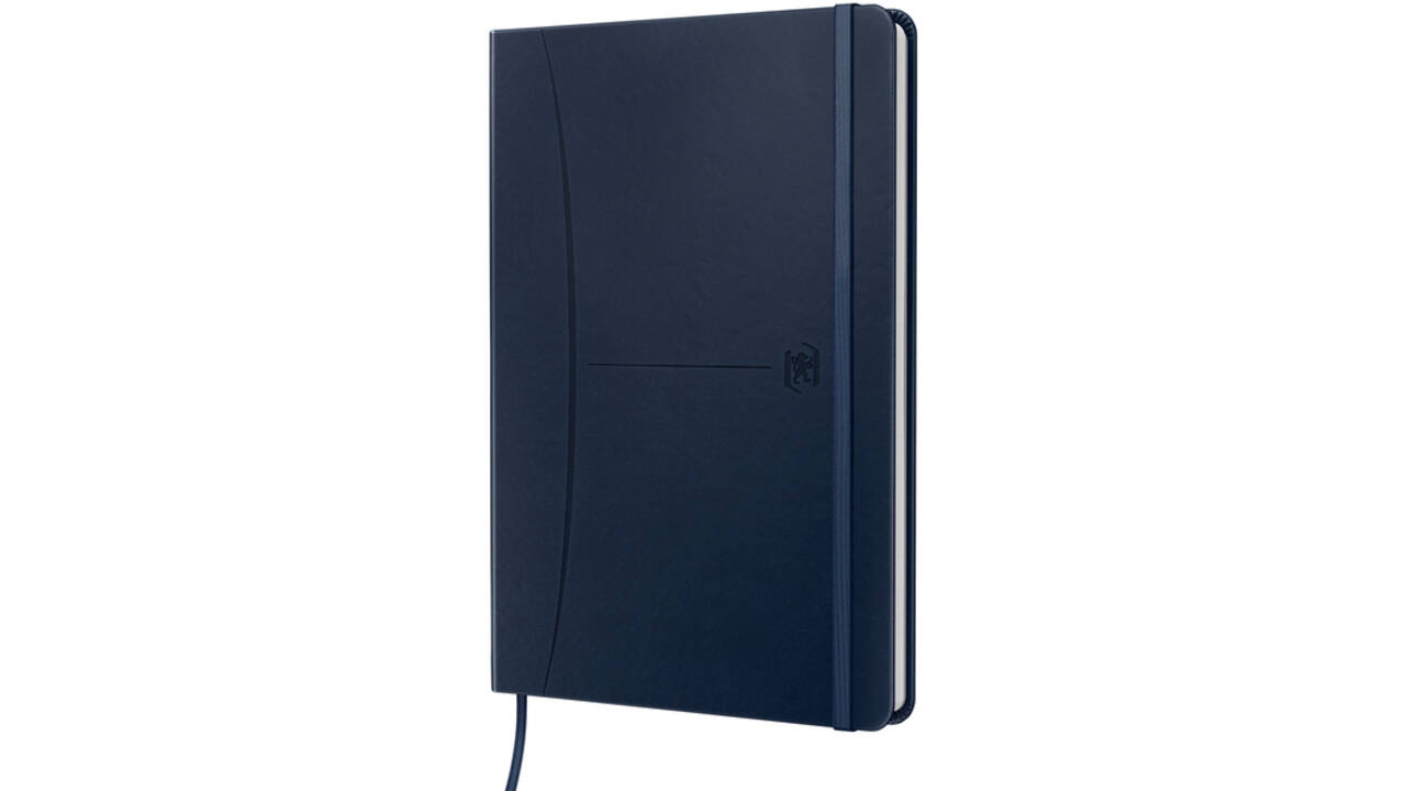 Notitieboek Oxford Signature A5 lijn 80vel blauw