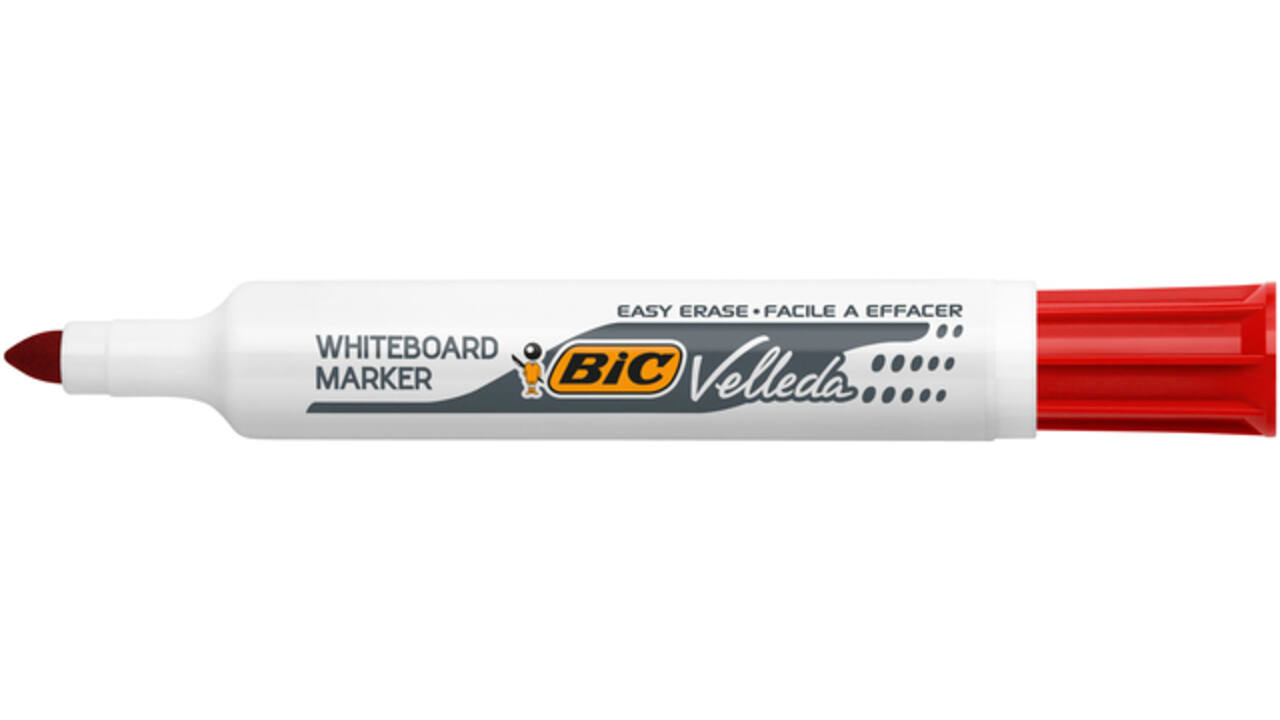Viltstift Bic Velleda 1711 whiteboard rond large rood
