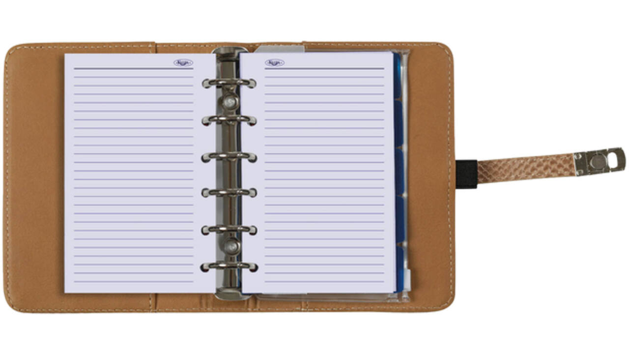 Organizer Kalpa Pocket inclusief agenda 2024-2025 7dagen/2pagina's slangenprint bruin