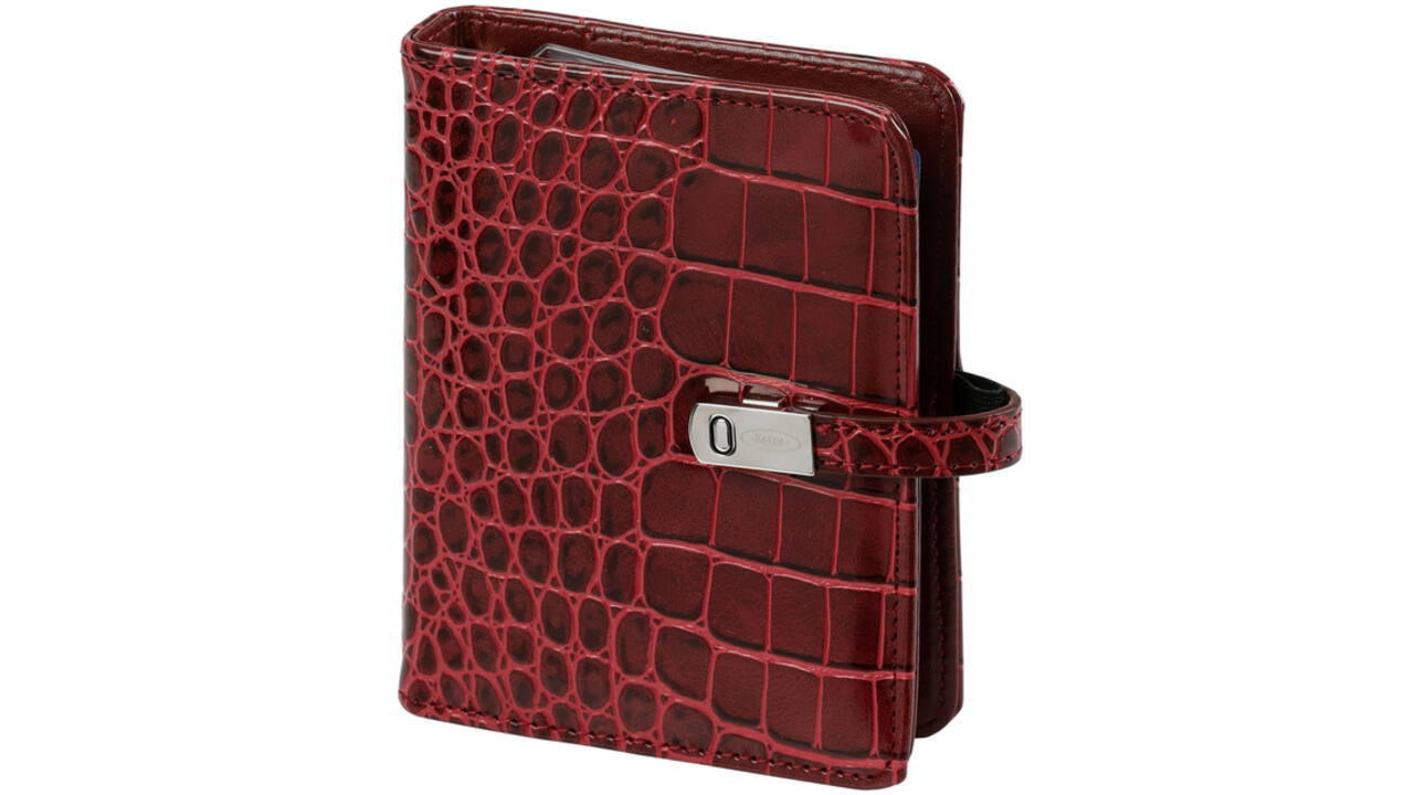 Organizer Kalpa Pocket inclusief agenda 2024-2025 7dagen/2pagina's croco mulberry