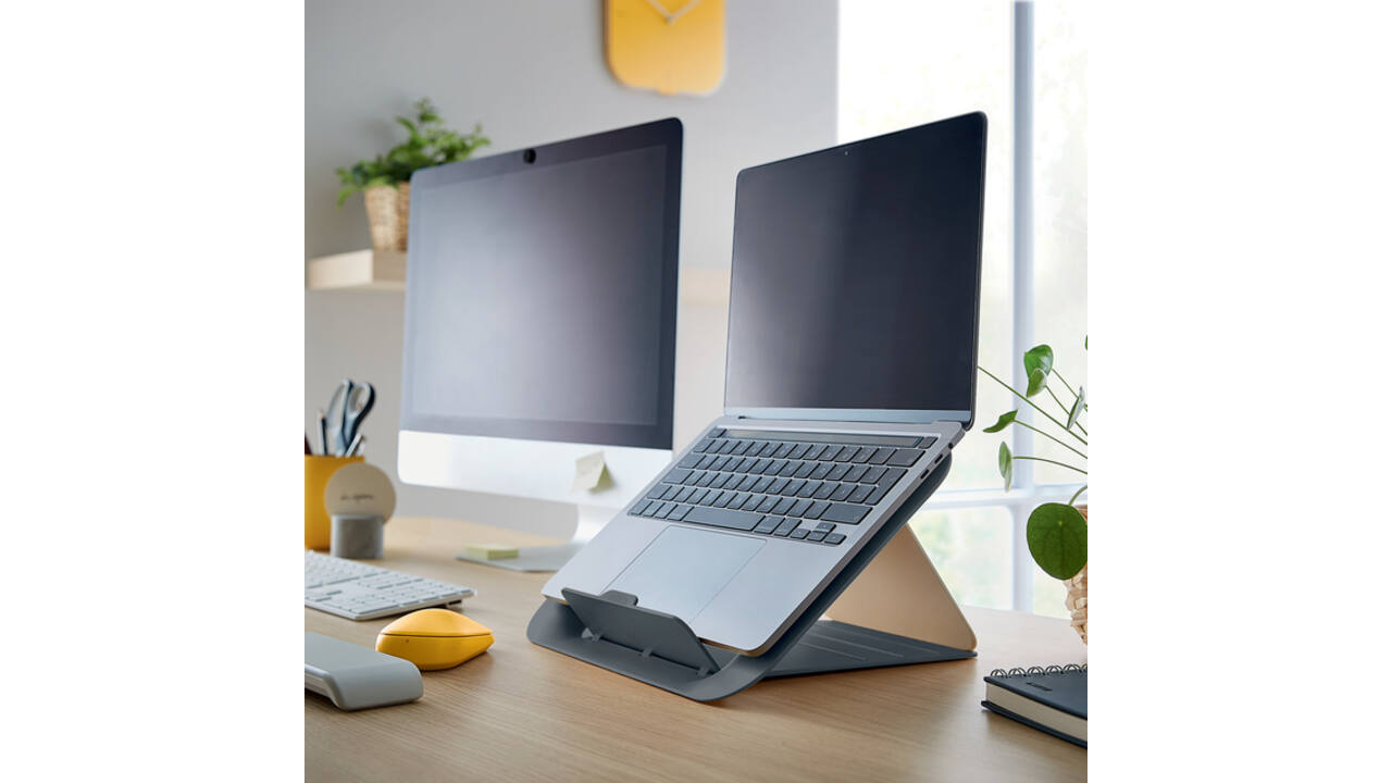 Laptopstandaard Leitz Ergo Cosy grijs