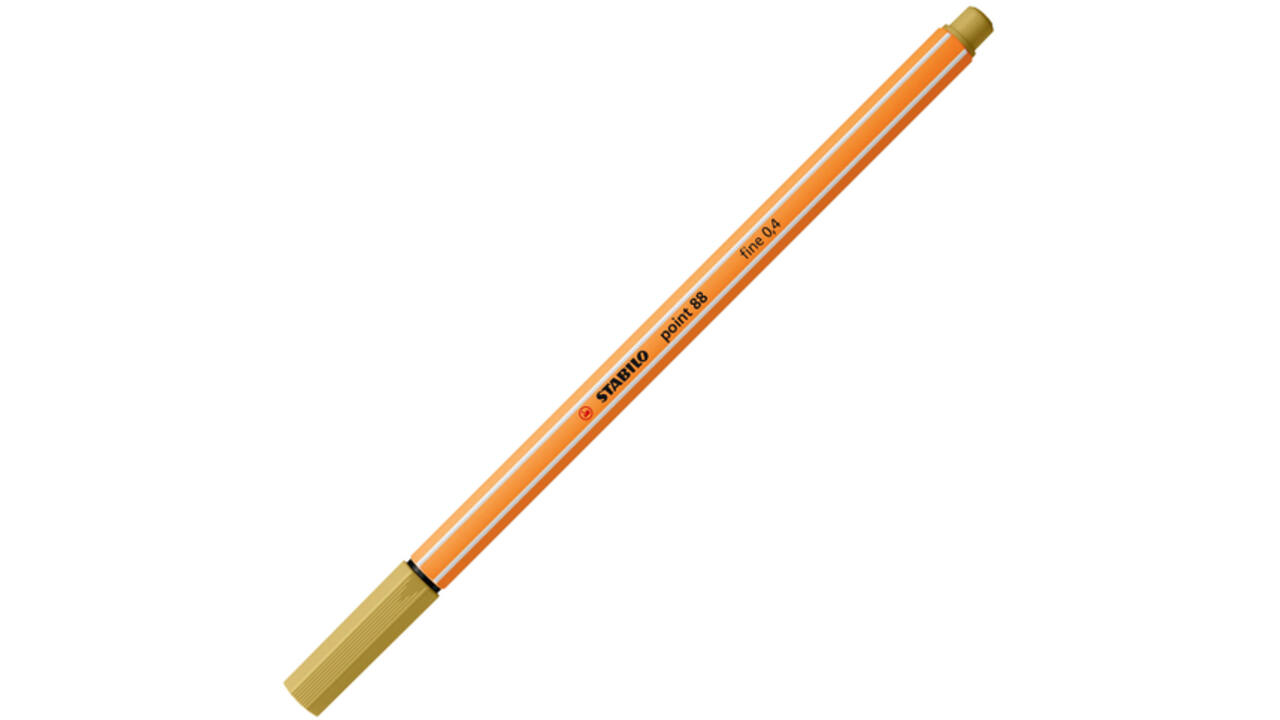 Fineliner STABILO point 88/66 fijn khaki
