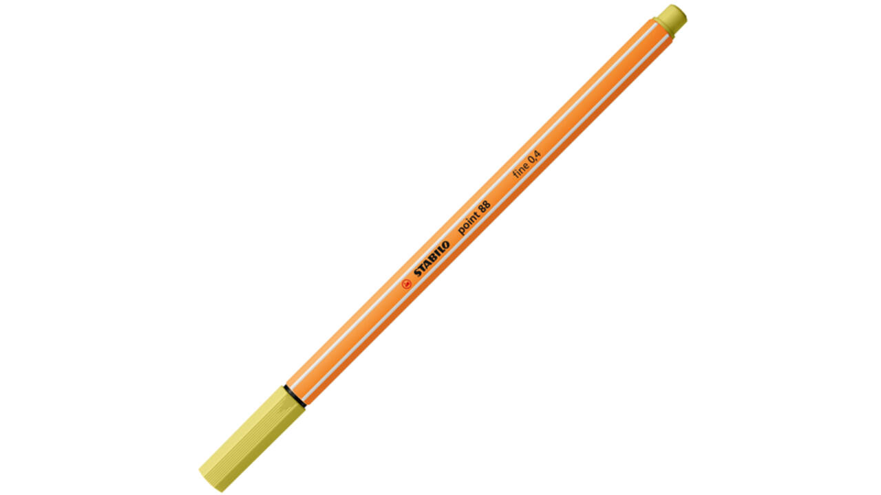Fineliner STABILO point 88/67 fijn mosterd