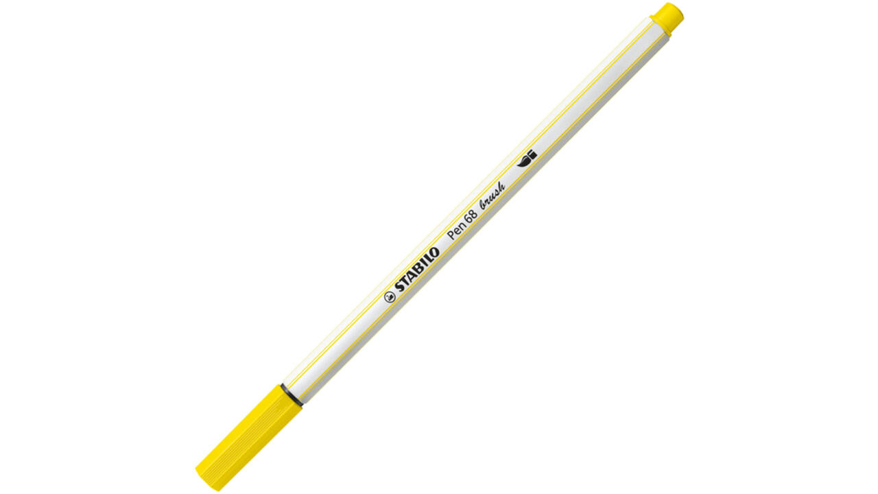Brushstift STABILO Pen 568/24 citroengeel