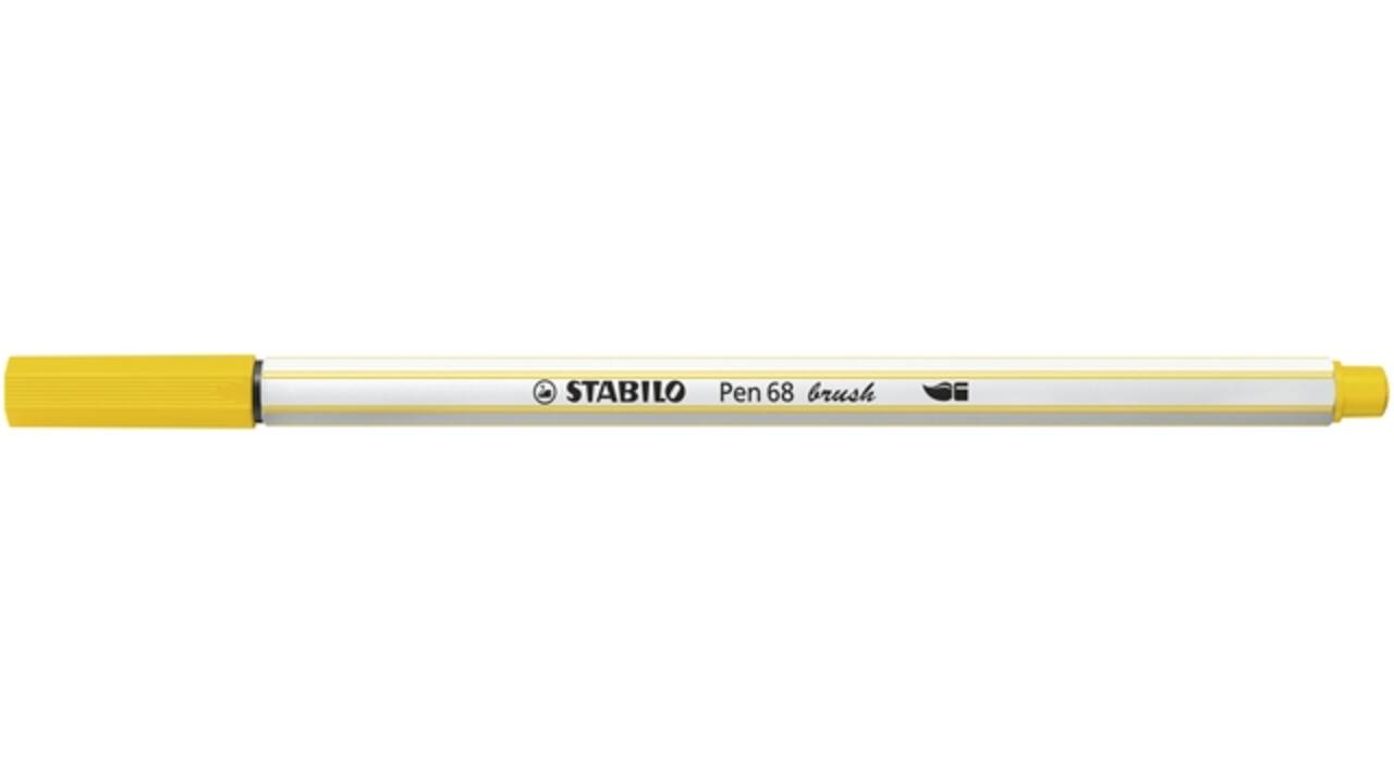 Brushstift STABILO Pen 568/24 citroengeel