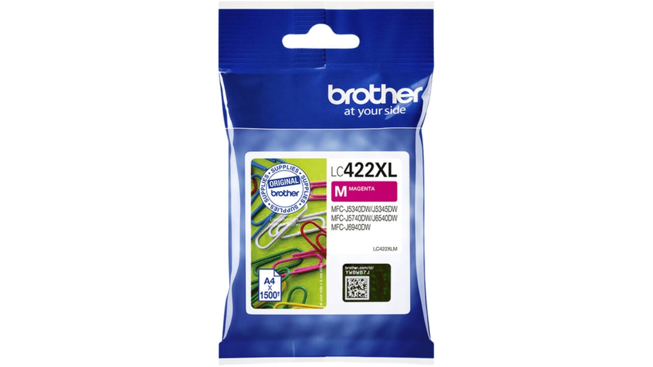 Inktcartridge Brother LC-422XLM rood
