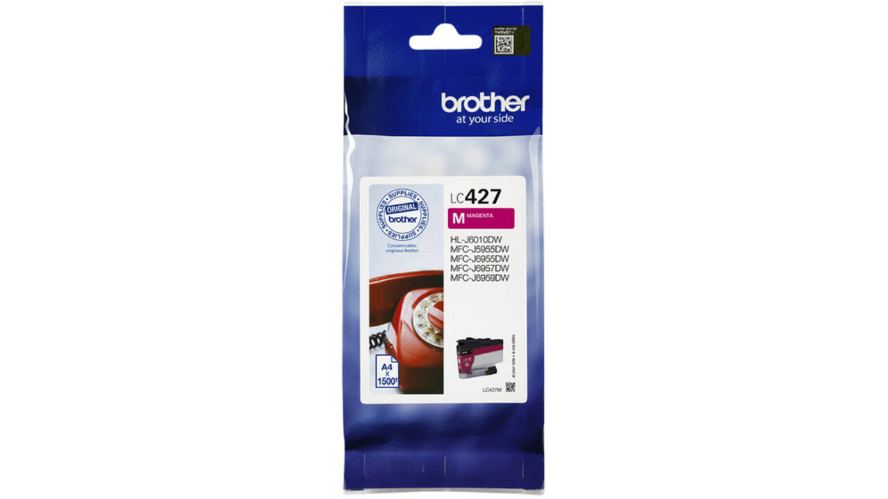 Inktcartridge Brother LC-427M rood