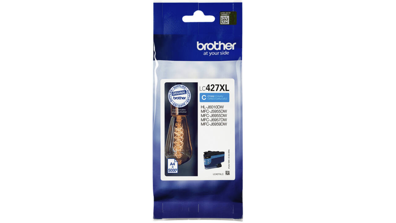 Inktcartridge Brother LC-427XLC blauw