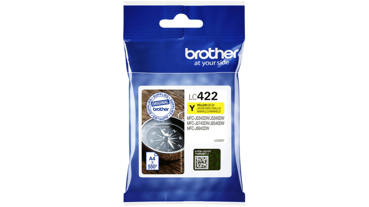 Inktcartridge Brother LC-422Y geel