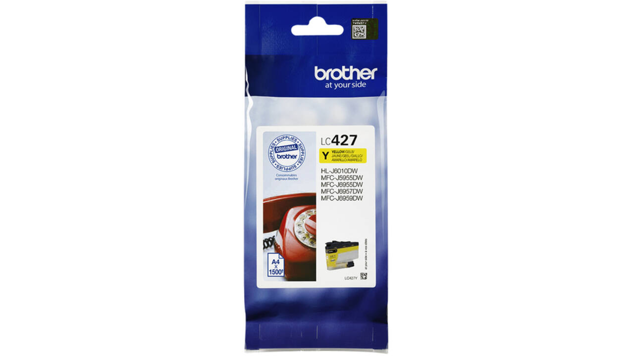 Inktcartridge Brother LC-427Y geel