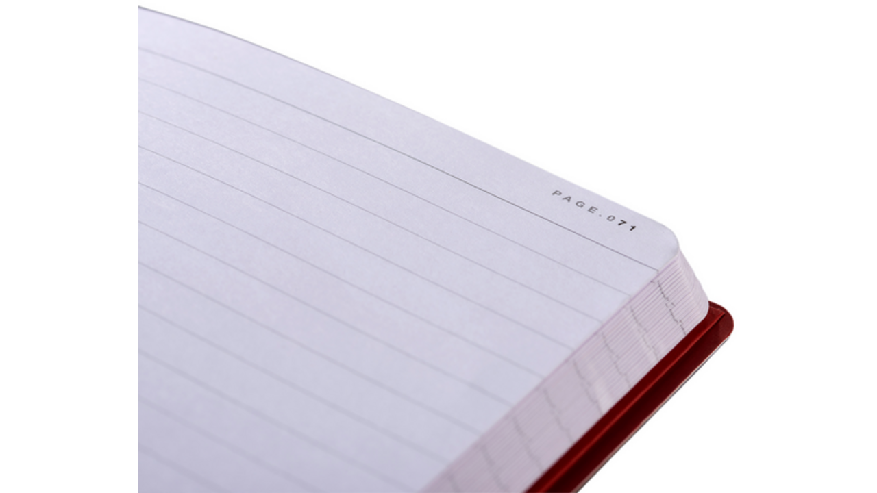 Notitieboek Oxford Black n' Red A5 business journal 72vel lijn