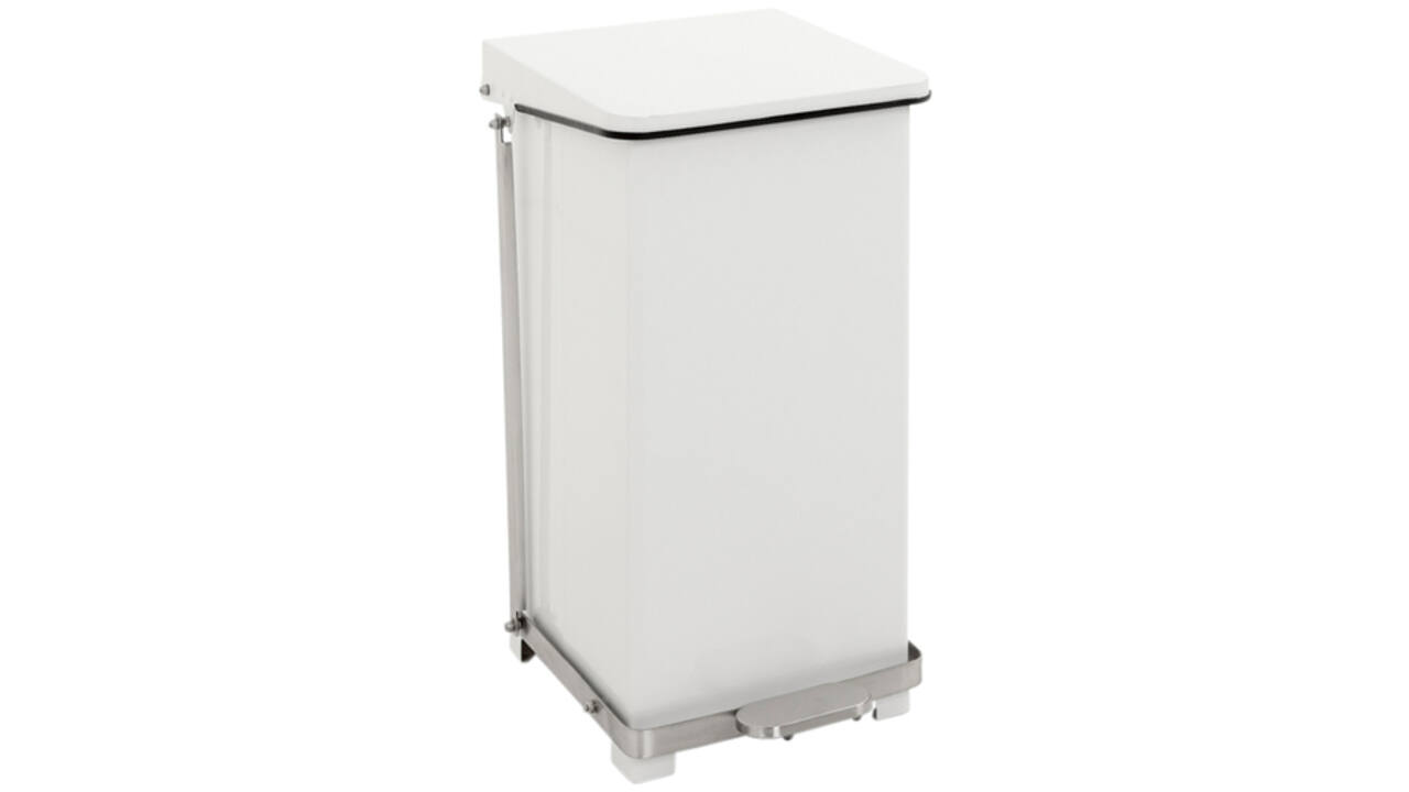 Afvalbak Vepa Bins pedaalemmer Industrieel 45 liter wit