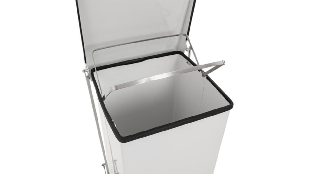 Afvalbak Vepa Bins pedaalemmer Industrieel 45 liter wit
