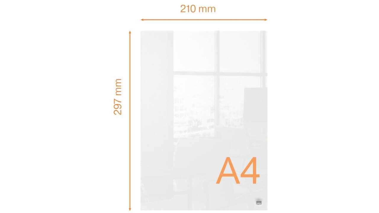 Notitiebord Nobo transparant acryl A4