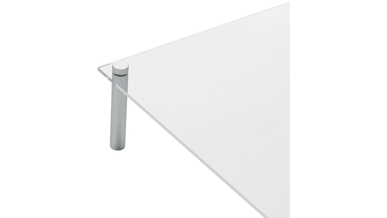 Notitiebord Nobo transparant acryl schuin A4