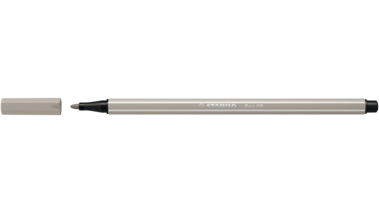 Viltstift STABILO Pen 68/93 medium warm grijs