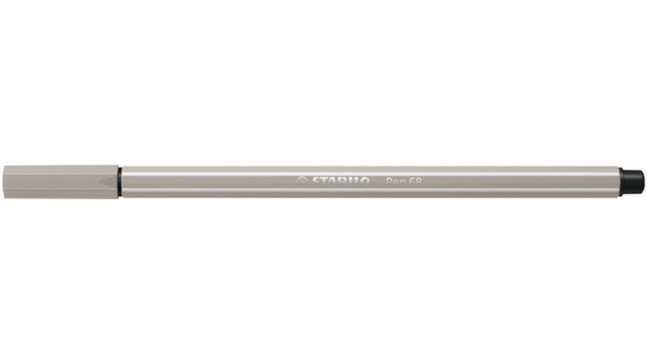 Viltstift STABILO Pen 68/93 medium warm grijs