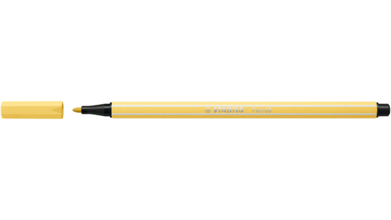 Viltstift STABILO Pen 68/23 medium lichtgeel