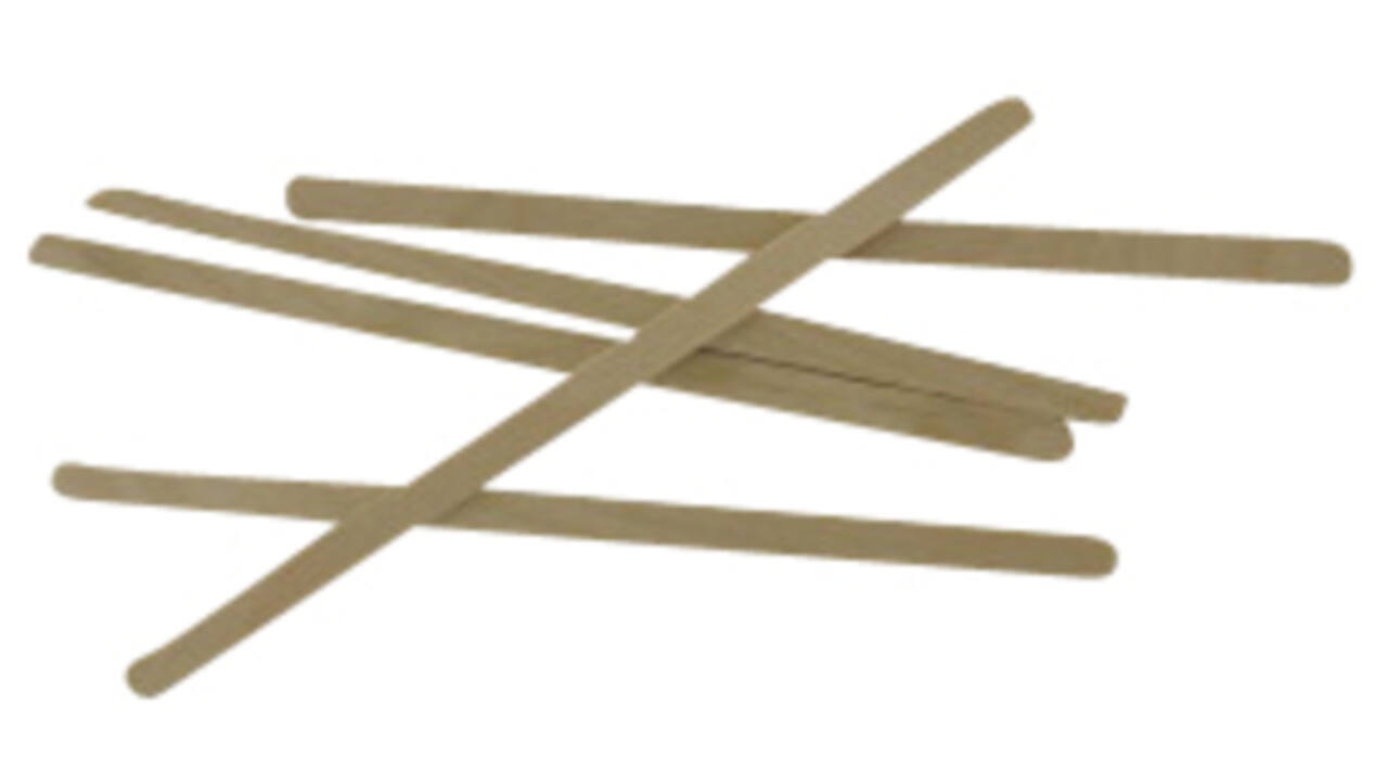 Roerstaafje IEZZY 140mm hout 1000 stuks
