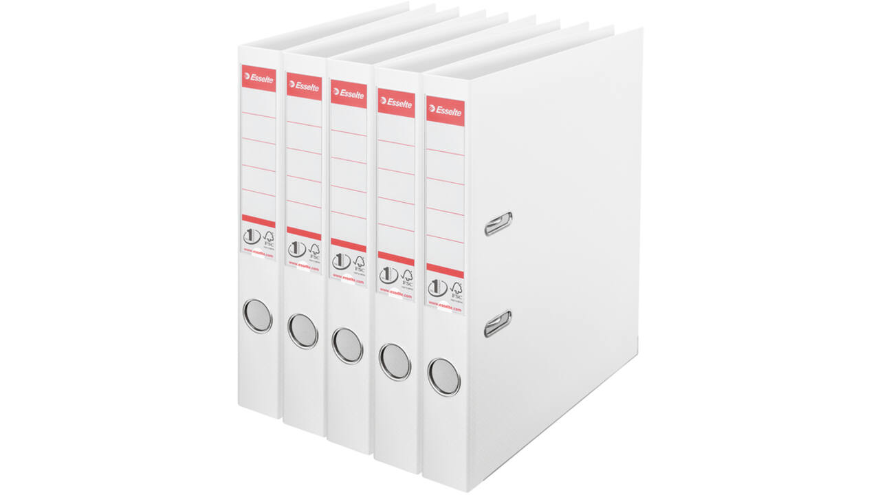 Ordner Esselte No 1 Power PP 50mm wit 5 stuks