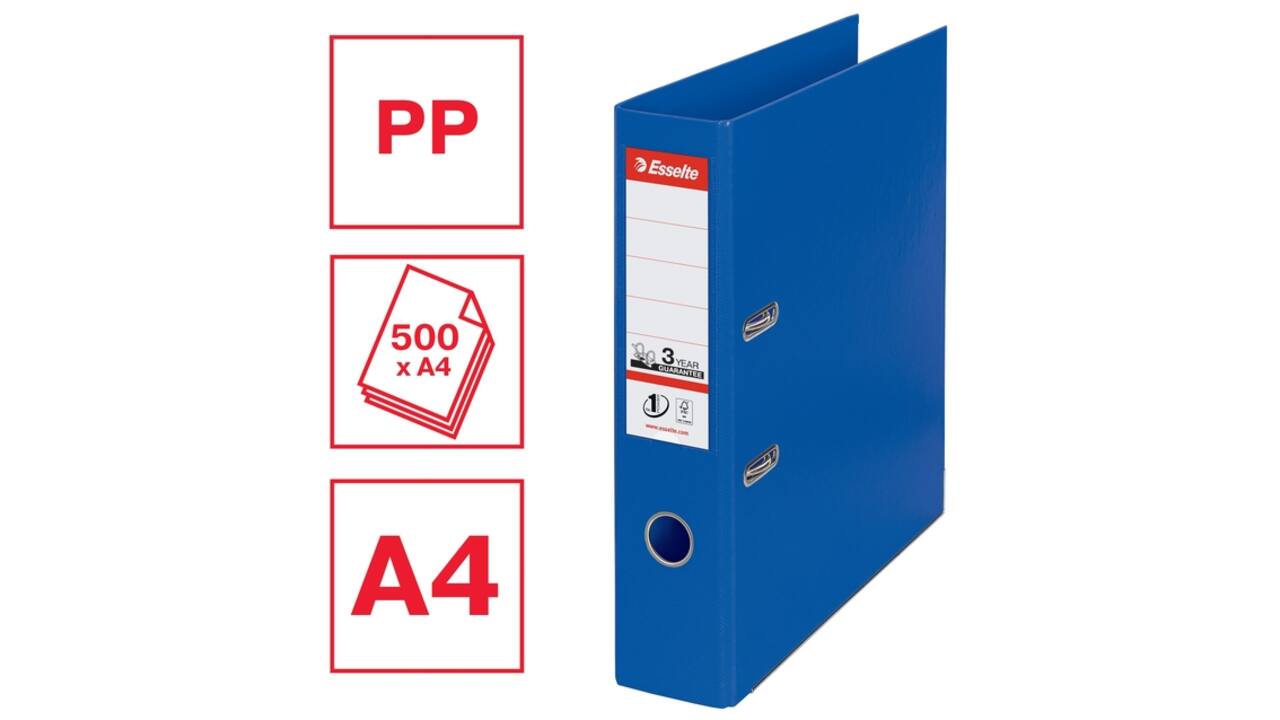 Ordner Esselte Vivida No.1 multipack 75mm A4 5 stuks blauw