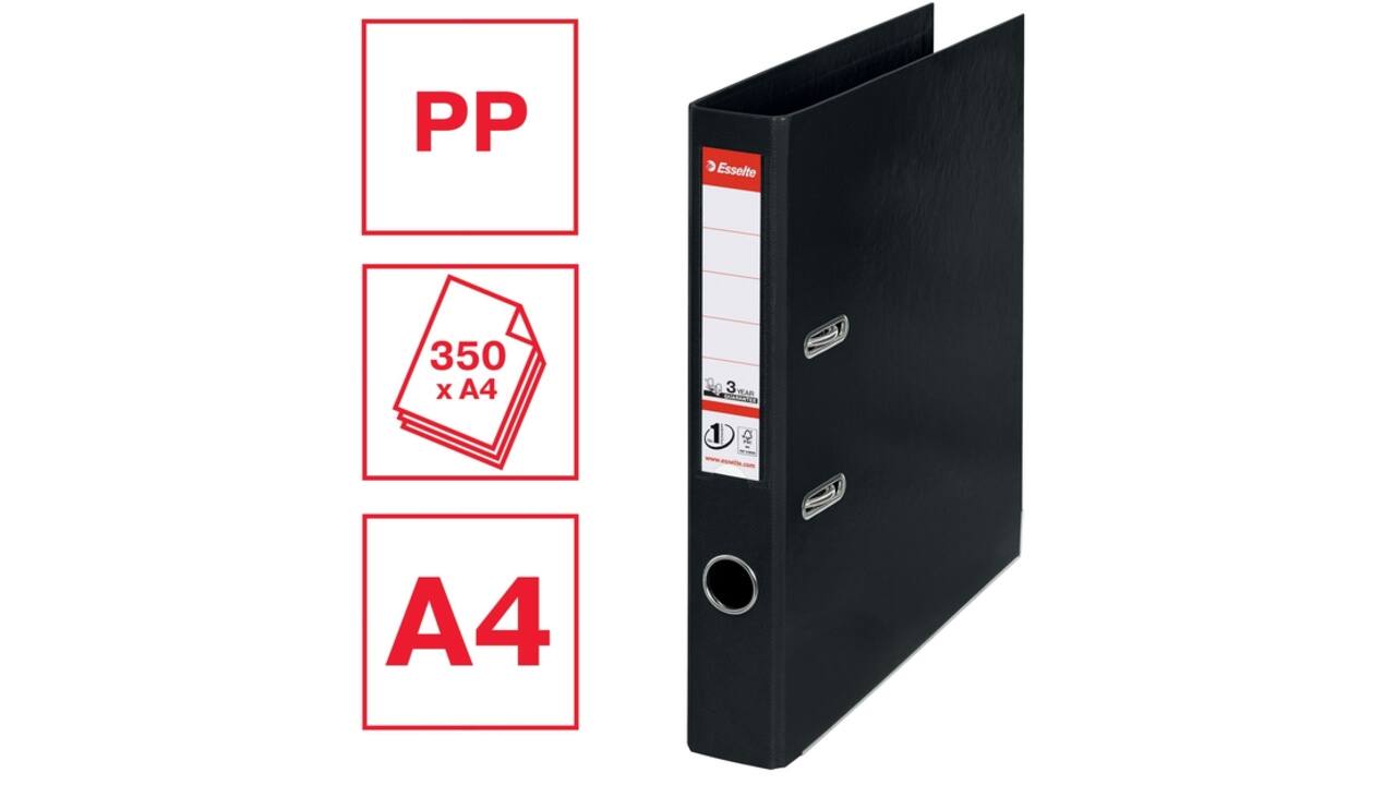 Ordner Esselte Vivida No.1 multipack 50mm A4 5 stuks zwart