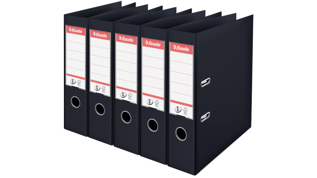 Ordner Esselte Vivida No.1 multipack 75mm A4 5 stuks zwart