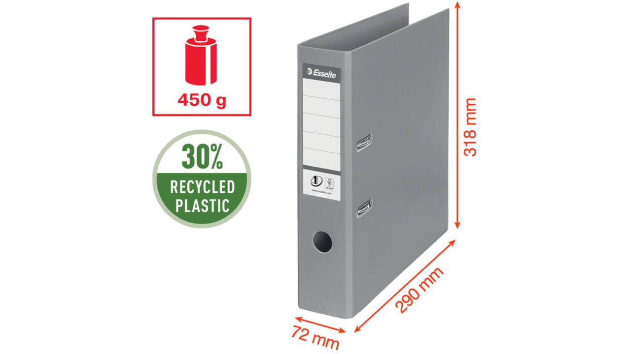 Ordner Esselte Vivida No.1 multipack 75mm A4 5 stuks zwart