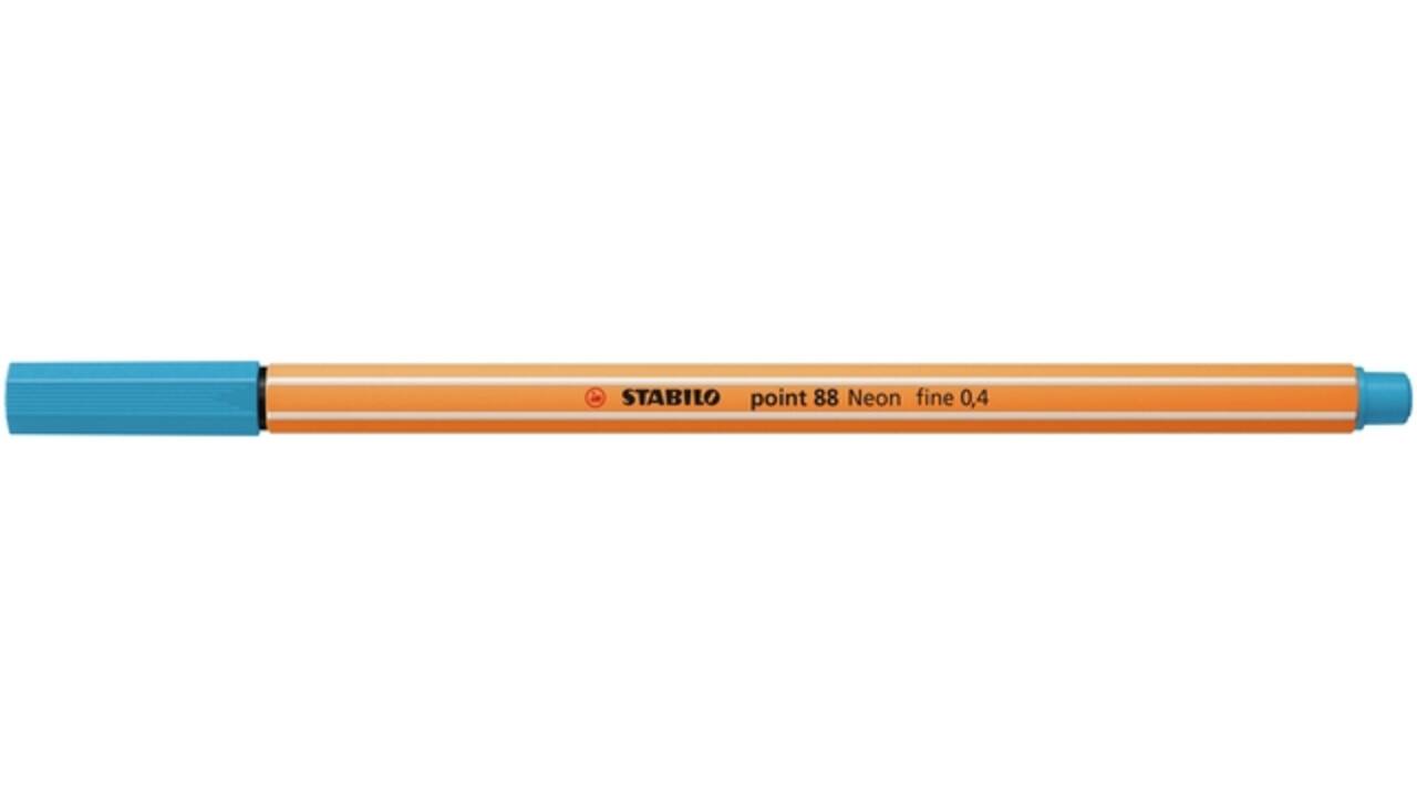 Fineliner STABILO point 88/031 fijn neon blauw
