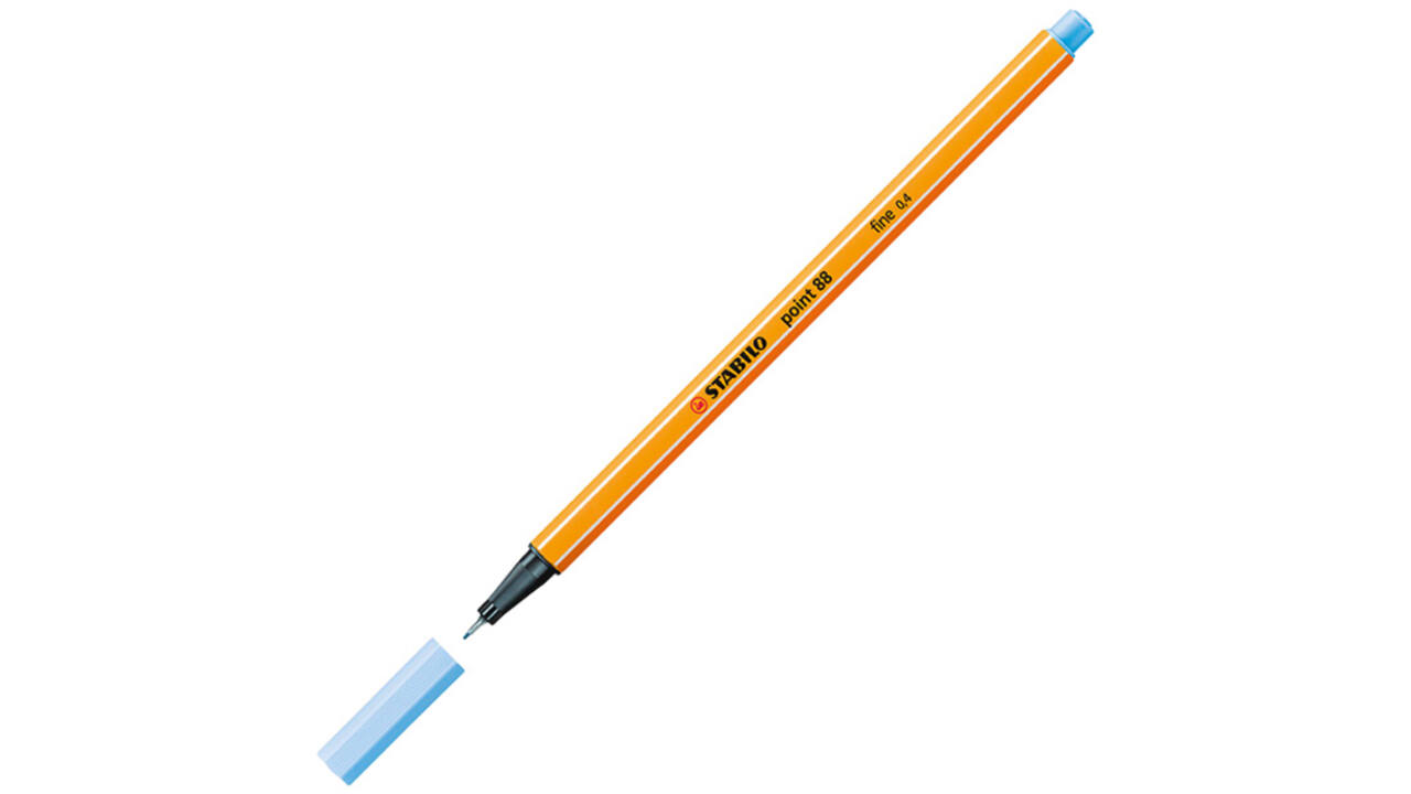 Fineliner STABILO point 88/11 fijn ijsblauw