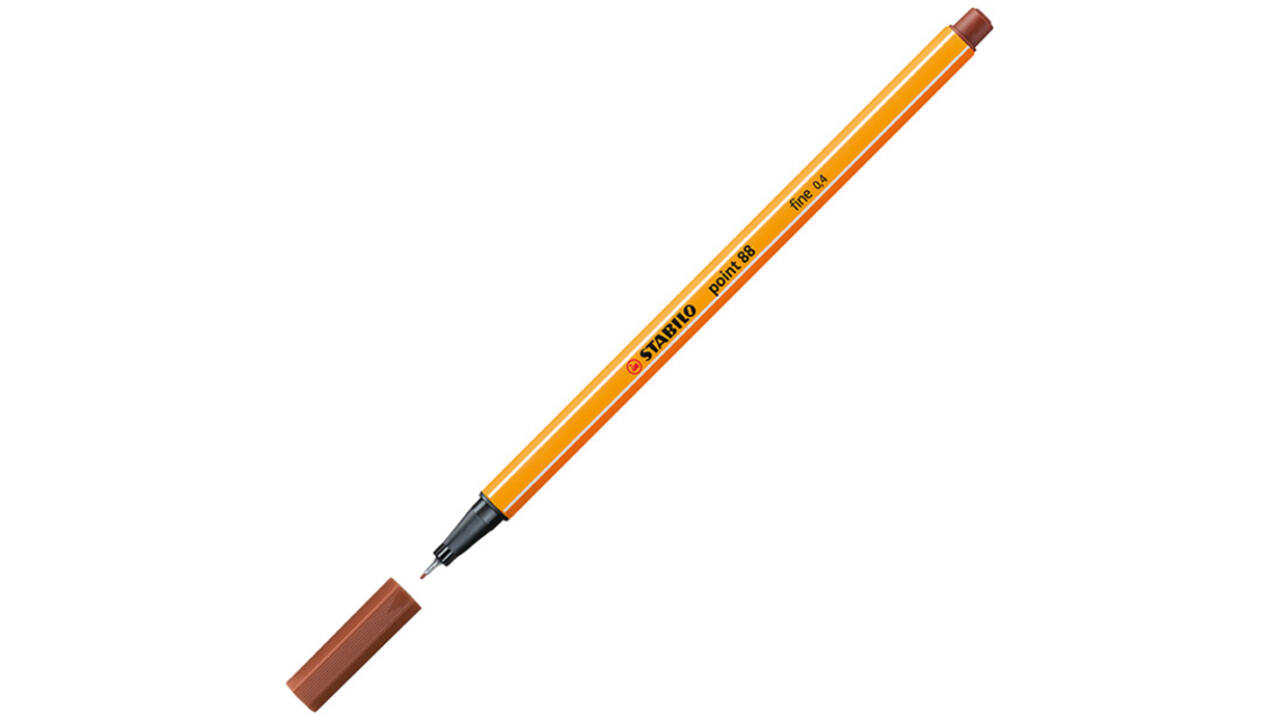 Fineliner STABILO point 88/38 fijn krijtrood
