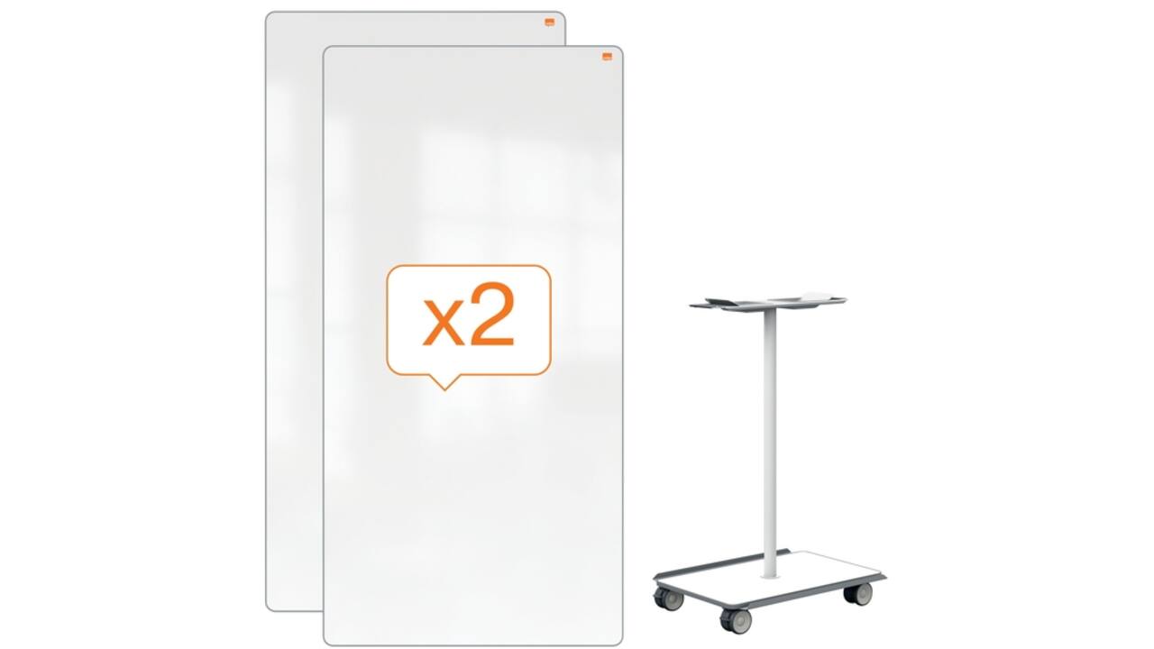 Whiteboard systeem Nobo Move & Meet 1800x900mm
