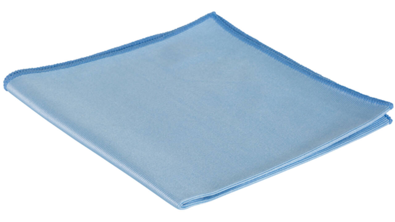 Glasdoek Cleaninq microvezel 40x40cm blauw