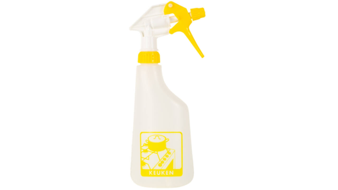 Sproeiflacon Cleaninq 600ml leeg met logo keuken