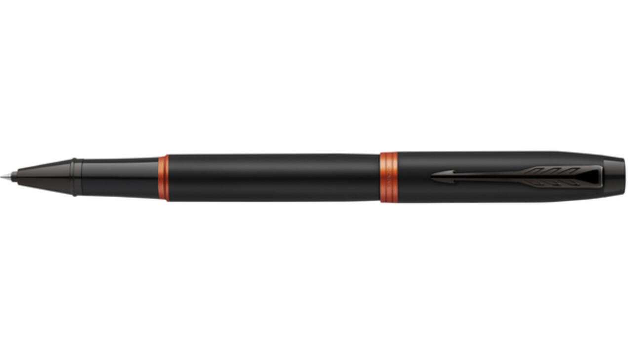 Rollerpen Parker IM black orange vibrant ring fijn