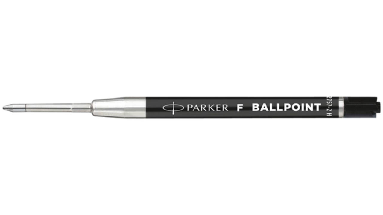 Balpenvulling Parker Economic fijn zwart blister à 2 stuks