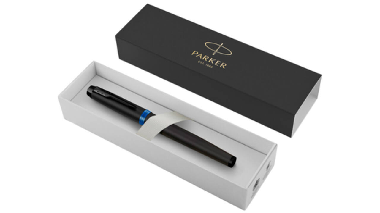 Rollerpen Parker IM blackbBlue vibrant ring fijn