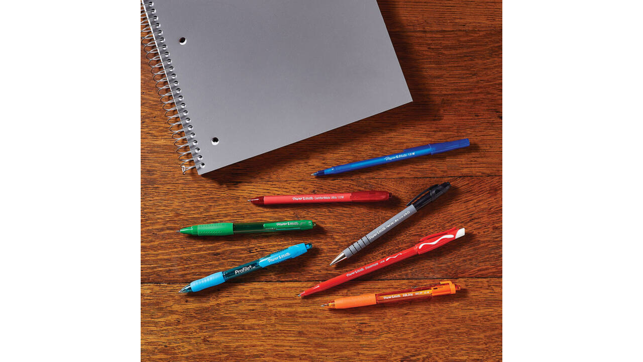 Balpen Paper Mate Inkjoy 100 Wrap set à 6 kleuren 27 stuks