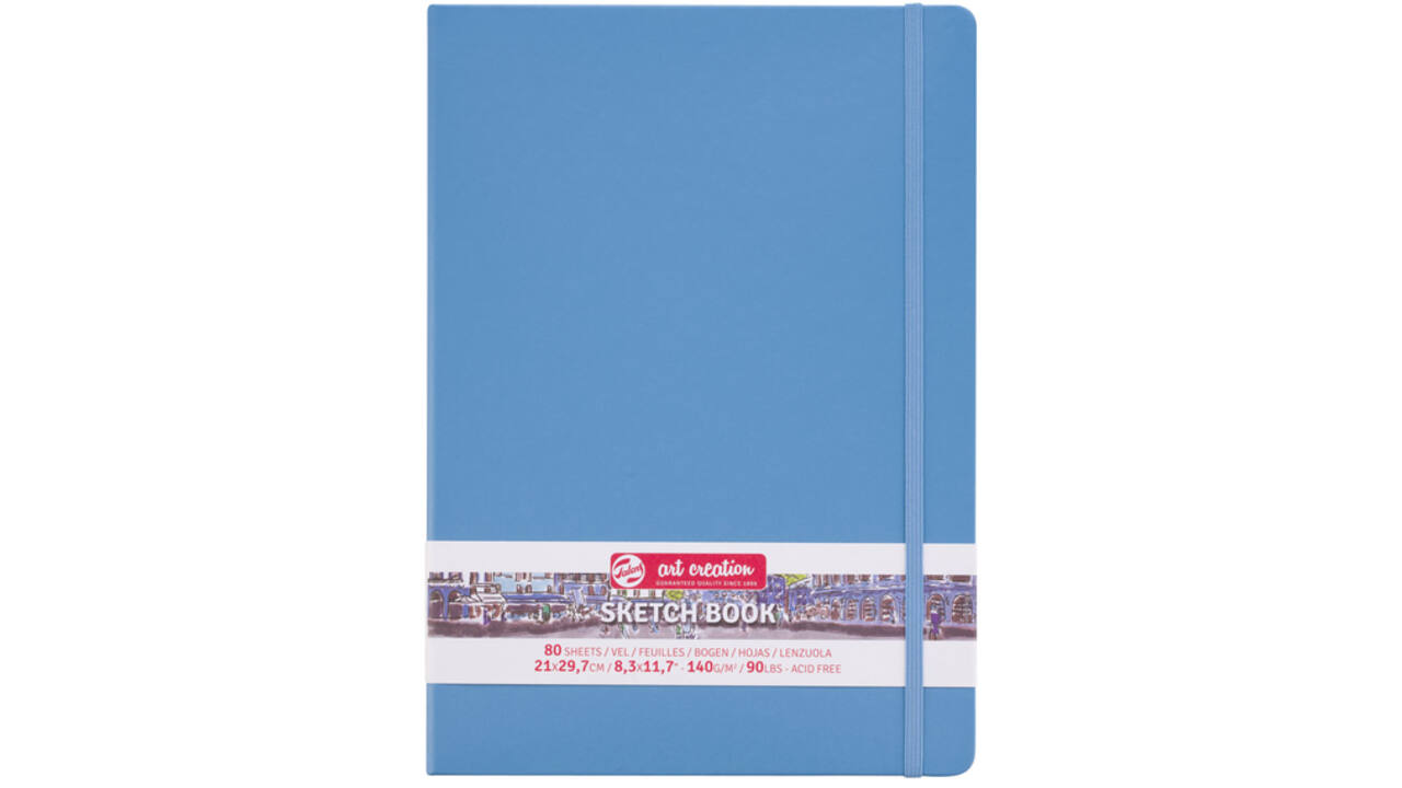 Schetsboek Talens Art Creation blauw 21x30cm 140gr 80vel