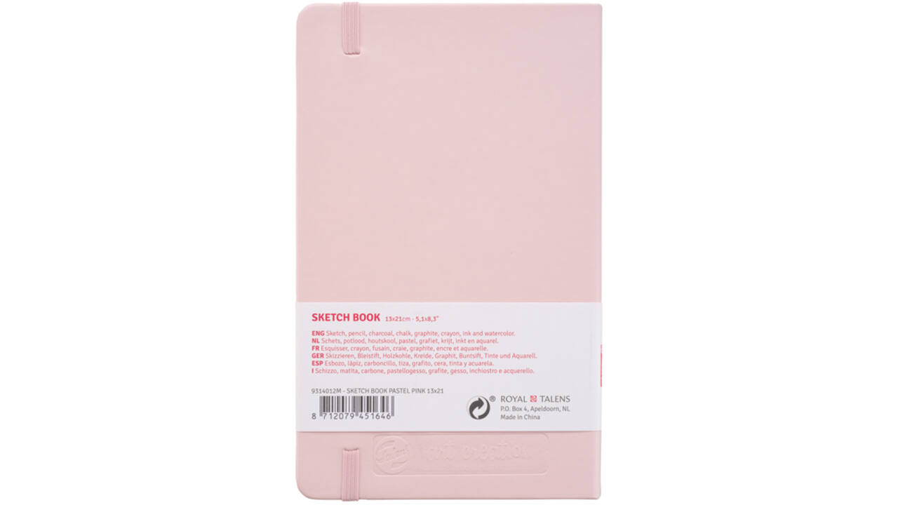 Schetsboek Talens Art Creation roze 13x21cm 140gr 80vel