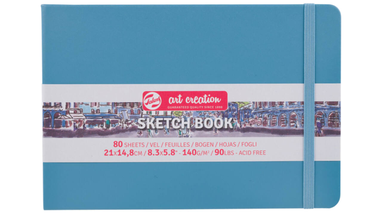 Schetsboek Talens Art Creation blauw 21x15cm 140gr 80vel