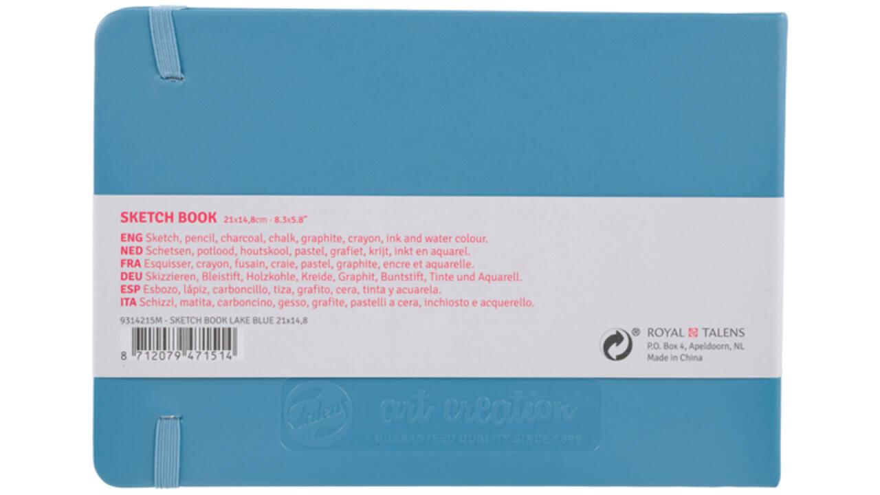 Schetsboek Talens Art Creation blauw 21x15cm 140gr 80vel