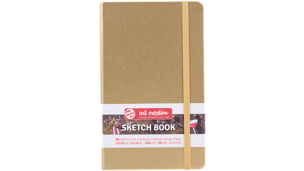 Schetsboek Talens Art Creation goudgeel 13x21cm 140gr 80vel